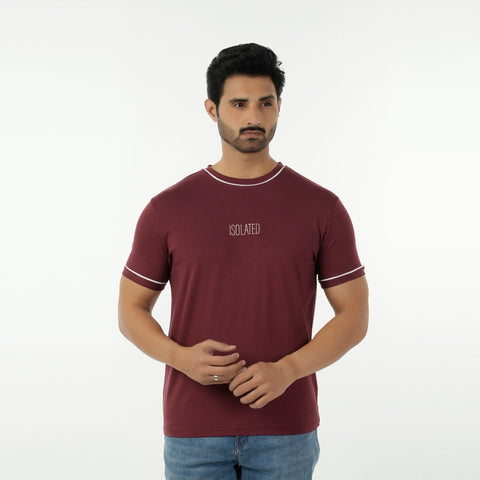 Eminent Men's Printed Half Sleeves T-Shirt - Maroon, Men's T-Shirts & Polos, Eminent, Chase Value