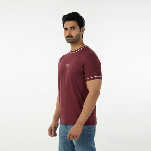 Eminent Men's Printed Half Sleeves T-Shirt - Maroon, Men's T-Shirts & Polos, Eminent, Chase Value