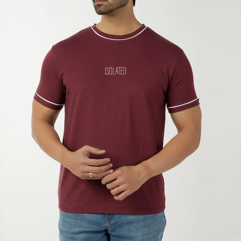 Eminent Men's Printed Half Sleeves T-Shirt - Maroon, Men's T-Shirts & Polos, Eminent, Chase Value