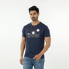 Eminent Men's Round Neck Half Sleeves Printed T-Shirt - Mid Blue, Men's T-Shirts & Polos, Eminent, Chase Value