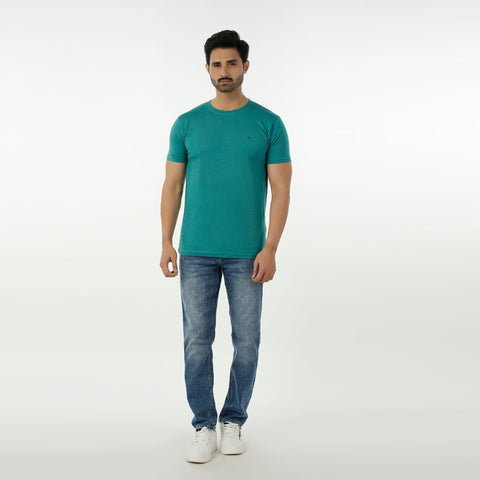 Eminent Men's Half Sleeves Round Neck T-Shirt - Teal, Men's T-Shirts & Polos, Eminent, Chase Value