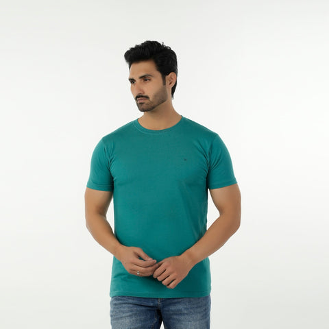 Eminent Men's Half Sleeves Round Neck T-Shirt - Teal, Men's T-Shirts & Polos, Eminent, Chase Value