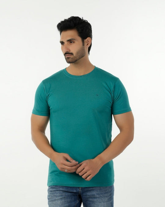 Eminent Men's Half Sleeves Round Neck T-Shirt - Teal, Men's T-Shirts & Polos, Eminent, Chase Value