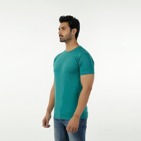 Eminent Men's Half Sleeves Round Neck T-Shirt - Teal, Men's T-Shirts & Polos, Eminent, Chase Value
