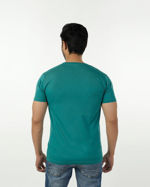Eminent Men's Half Sleeves Round Neck T-Shirt - Teal, Men's T-Shirts & Polos, Eminent, Chase Value