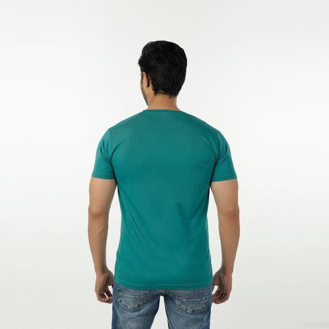 Eminent Men's Half Sleeves Round Neck T-Shirt - Teal, Men's T-Shirts & Polos, Eminent, Chase Value
