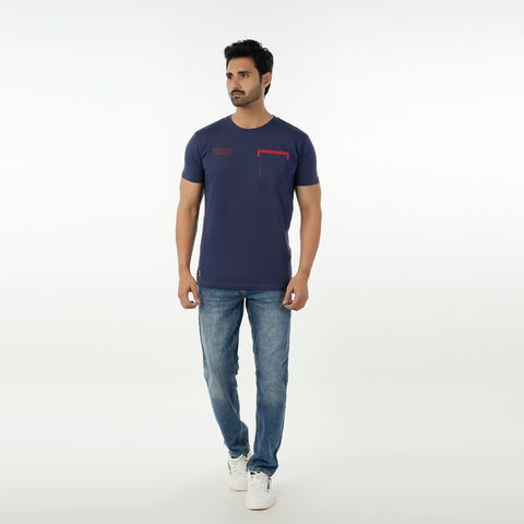 Eminent Men's Half Sleeves T-Shirt - Navy Blue, Men's T-Shirts & Polos, Eminent, Chase Value