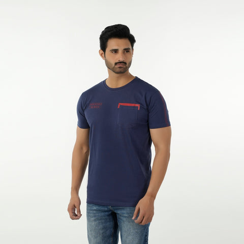 Eminent Men's Half Sleeves T-Shirt - Navy Blue, Men's T-Shirts & Polos, Eminent, Chase Value