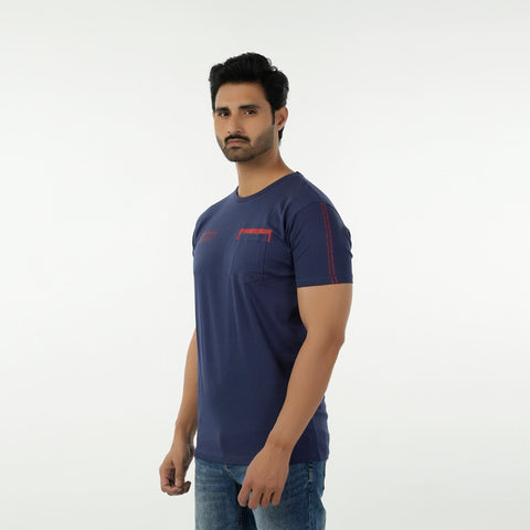 Eminent Men's Half Sleeves T-Shirt - Navy Blue, Men's T-Shirts & Polos, Eminent, Chase Value