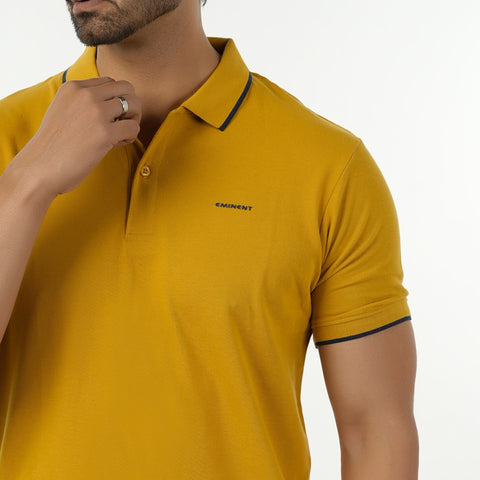 Eminent Men's Polo Half Sleeves T-Shirt - Mustard, Men's T-Shirts & Polos, Eminent, Chase Value