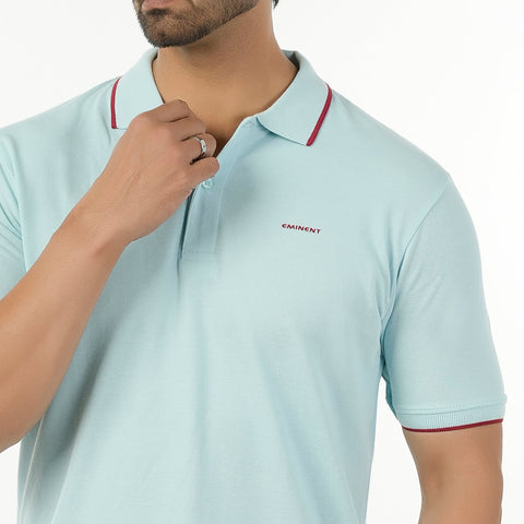 Eminent Men's Polo Half Sleeves T-Shirt - Sky Blue, Men's T-Shirts & Polos, Eminent, Chase Value