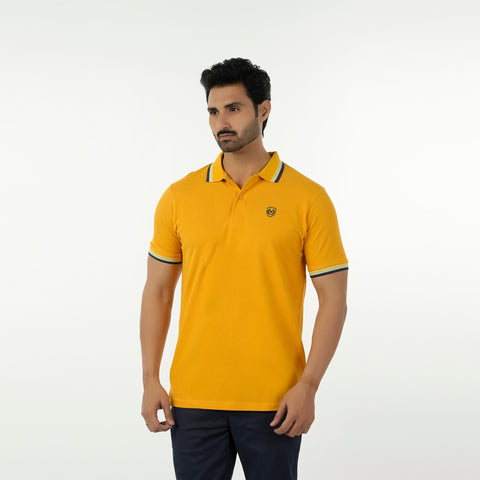 Eminent Men's Polo Half Sleeves T-Shirt - Mustard