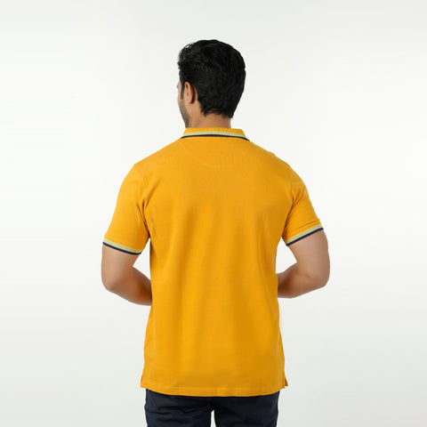 Eminent Men's Polo Half Sleeves T-Shirt - Mustard