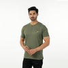 Eminent Men's Round Neck Half Sleeves Printed T-Shirt - Olive Green, Men's T-Shirts & Polos, Eminent, Chase Value