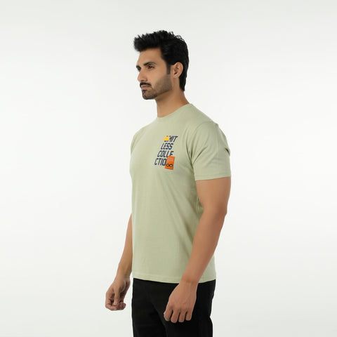 Eminent Men's Round Neck Half Sleeves T-Shirt - Laurel Green, Men's T-Shirts & Polos, Eminent, Chase Value