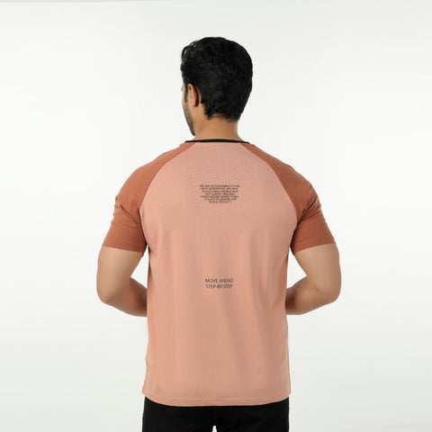 Eminent Men's Round Neck Half Sleeves Printed T-Shirt - Brown, Men's T-Shirts & Polos, Eminent, Chase Value
