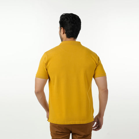 Eminent Men's Basic Polo T-Shirt - Mustard