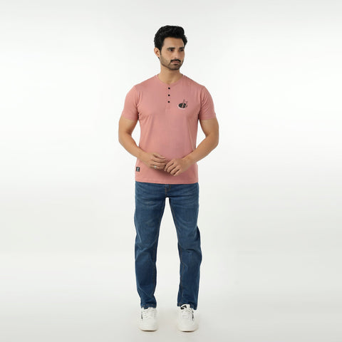 Eminent Men's Round Neck Half Sleeves Printed T-Shirt - Desert San, Men's T-Shirts & Polos, Eminent, Chase Value