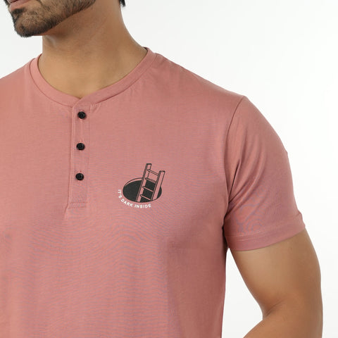 Eminent Men's Round Neck Half Sleeves Printed T-Shirt - Desert San, Men's T-Shirts & Polos, Eminent, Chase Value