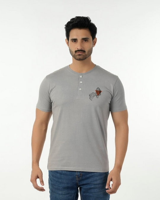 Men's Round Neck Half Sleeves Printed T-Shirt