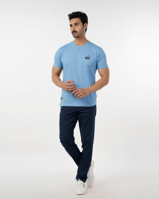 Eminent Men's Round Neck Half Sleeves Printed T-Shirt - Pacific, Men's T-Shirts & Polos, Eminent, Chase Value