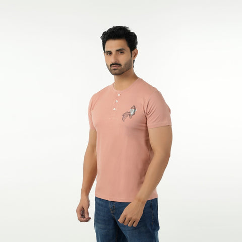Eminent Men's Round Neck Half Sleeves Printed T-Shirt - Cork, Men's T-Shirts & Polos, Eminent, Chase Value