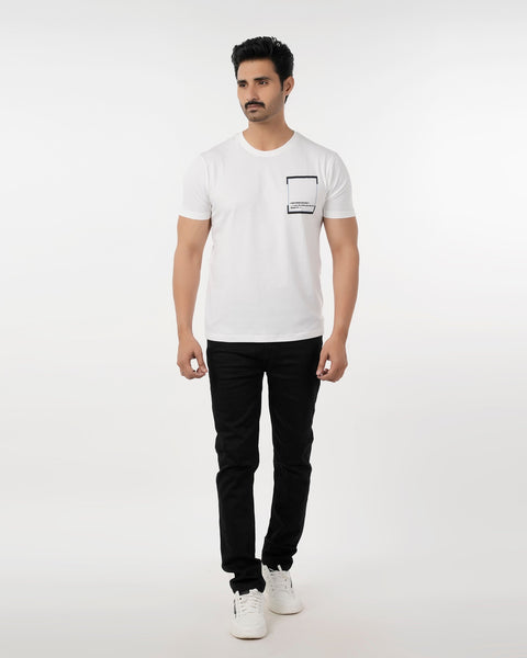 Eminent Men's Round Neck Half Sleeves T-Shirt - White, Men's T-Shirts & Polos, Eminent, Chase Value