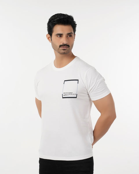 Eminent Men's Round Neck Half Sleeves T-Shirt - White, Men's T-Shirts & Polos, Eminent, Chase Value