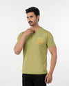Eminent Men's Round Neck Half Sleeves Printed T-Shirt - Spinach Green, Men's T-Shirts & Polos, Eminent, Chase Value