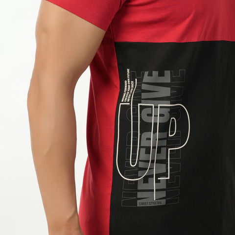 Eminent Men's Half Sleeves T-Shirt - Red, Men's T-Shirts & Polos, Eminent, Chase Value