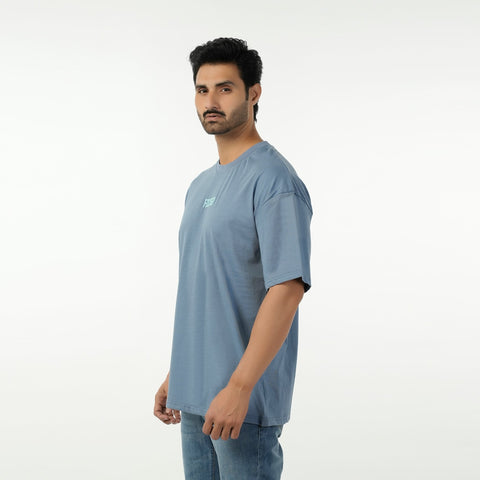 Eminent Men's Round Neck Half Sleeves T-Shirt  - Ash Blue, Men's T-Shirts & Polos, Eminent, Chase Value