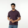 Eminent Men's Basic Polo T-Shirt - Plum