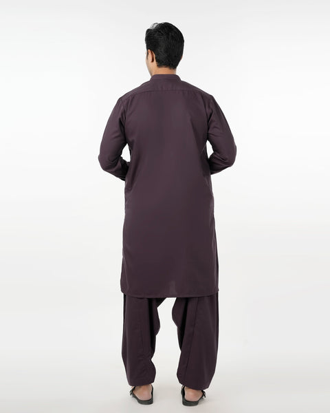 Eminent Men's Stitched Shalwar Suit - Burgundy, Men's Shalwar Kameez, Eminent, Chase Value