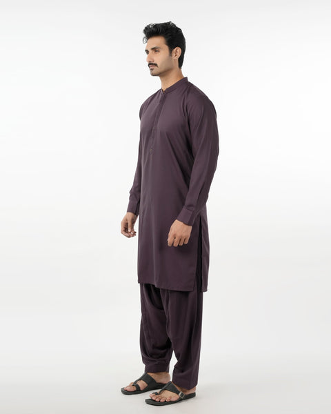 Eminent Men's Stitched Shalwar Suit - Burgundy, Men's Shalwar Kameez, Eminent, Chase Value