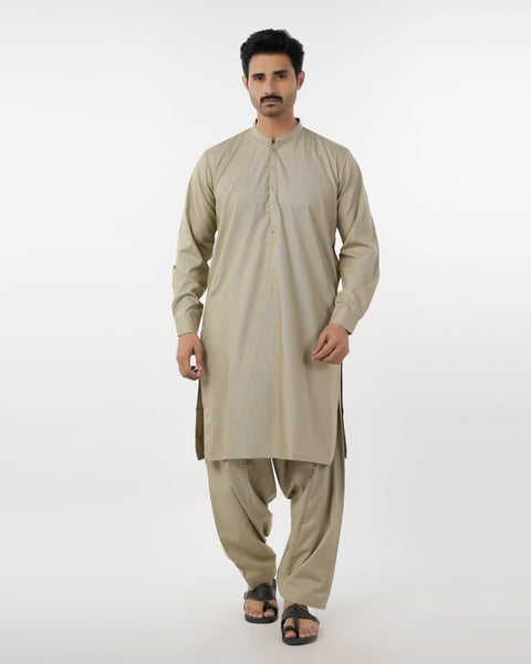 Eminent Men's Trim Fit Shalwar Suit - Fawn, Men's Shalwar Kameez, Eminent, Chase Value
