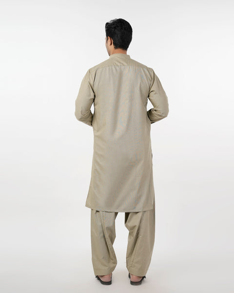 Eminent Men's Trim Fit Shalwar Suit - Fawn, Men's Shalwar Kameez, Eminent, Chase Value