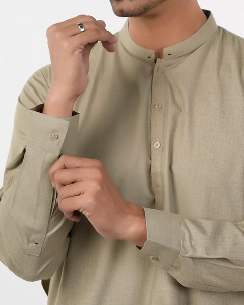 Eminent Men's Trim Fit Shalwar Suit - Fawn, Men's Shalwar Kameez, Eminent, Chase Value