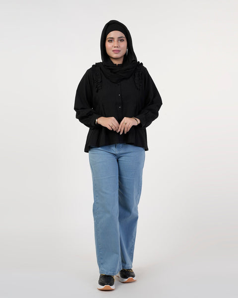 Eminent Women's Causal Shirt - Black