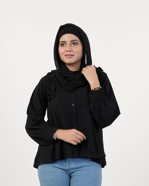 Eminent Women's Causal Shirt - Black