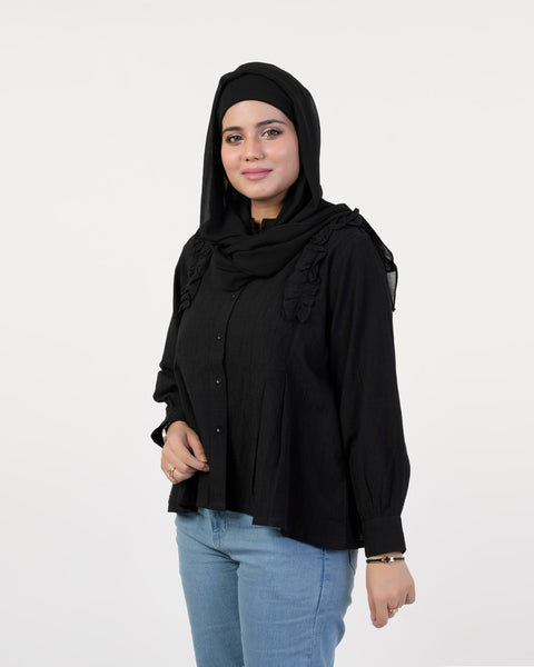 Eminent Women's Causal Shirt - Black
