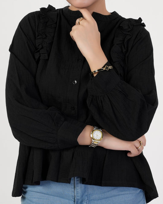 Eminent Women's Causal Shirt - Black