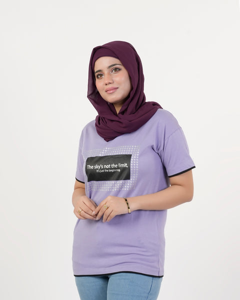 Eminent Women's Half Sleeves T-Shirt - Day Break