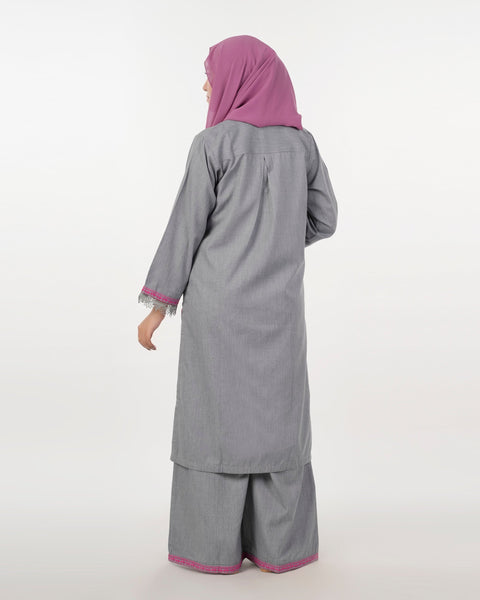 Eminent Women's Embroidered 2Pcs Stitched Suit - Grey