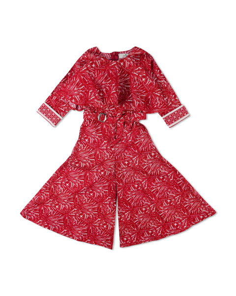 Eminent Girls Jump Suit - Maroon