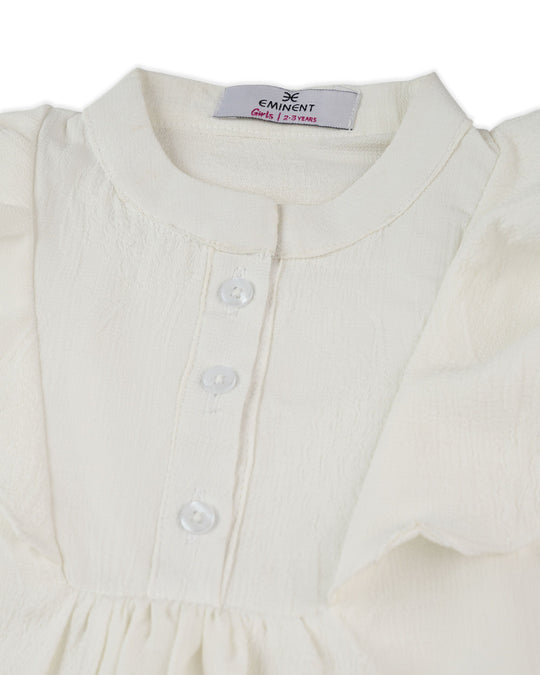 Eminent Girls Woven Top - White, Girls Tops, Eminent, Chase Value