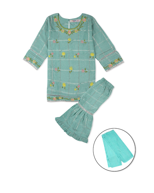 Eminent Girls Embroidered 3 Pcs Suit, Girls Shalwar Kameez, Eminent, Chase Value