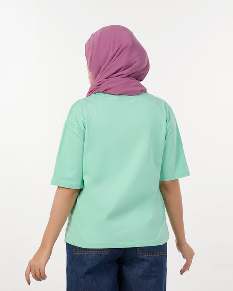 Eminent Women's Printed Half Sleeves T-Shirt - Spring Bud