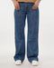 Eminent Women's Wider Leg Denim Pant - Mid Blue