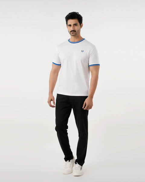 Eminent Men's Half Sleeves T-Shirt - White