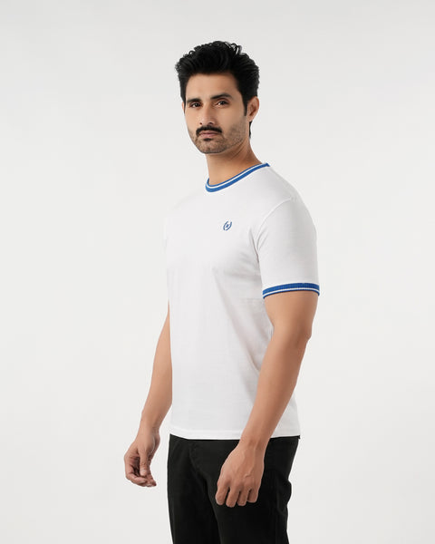 Eminent Men's Half Sleeves T-Shirt - White